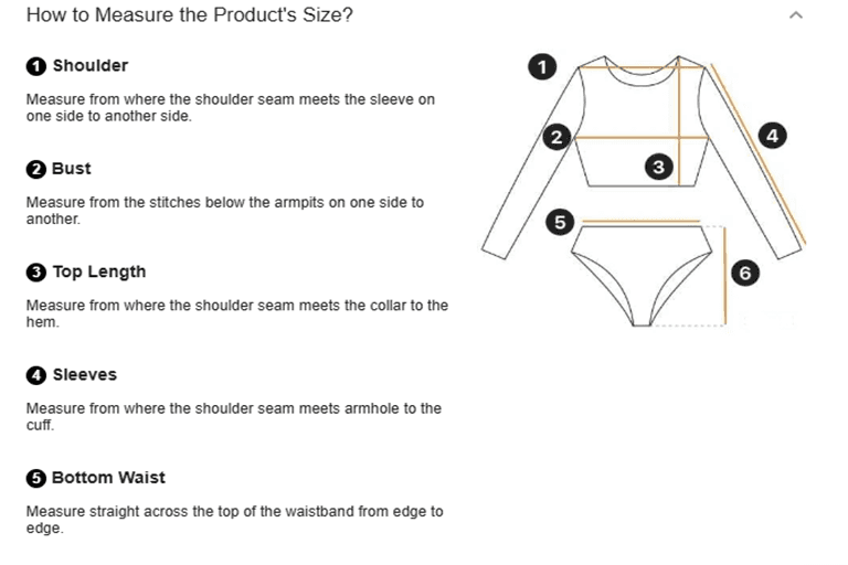 size guide 2