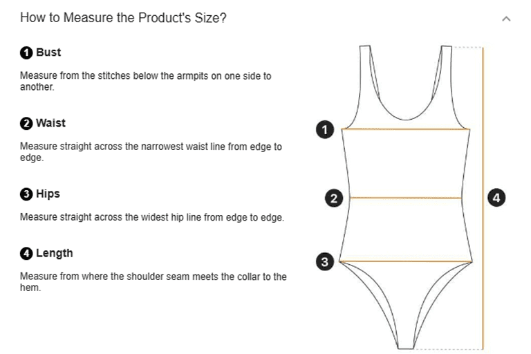 size guide 5